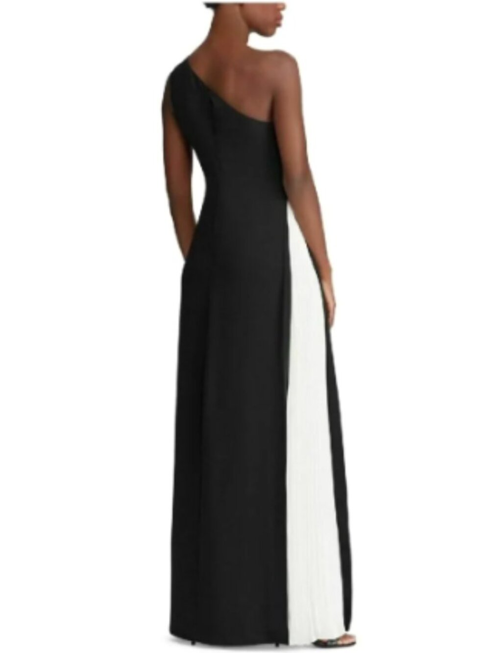 Ralph Lauren Full Length One shoulder Grecian Gown, 10
